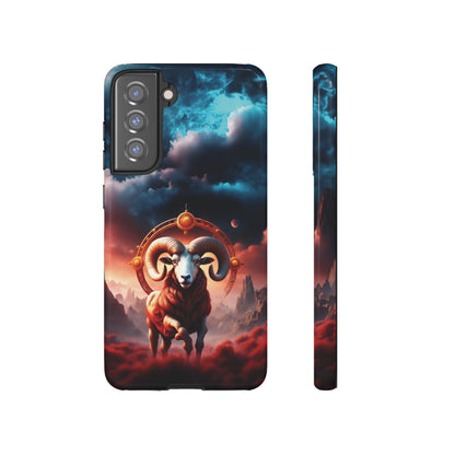 Aries Horoscope Astrology Tough Case for iPhone Samsung Galaxy and Google Pixel Phones, Phone Case, JSCHAFFA.com