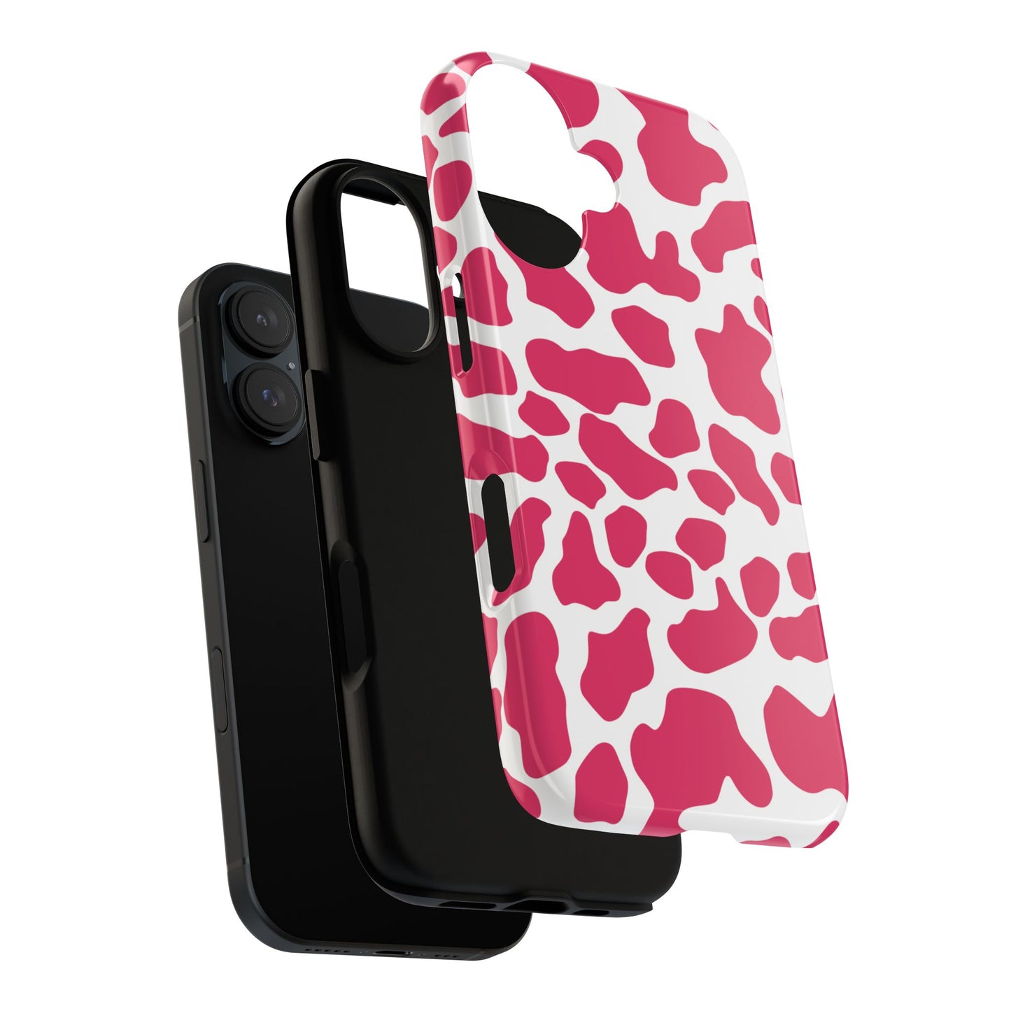 Pink Cow Print Cellphone Case iPhone Samsung Google