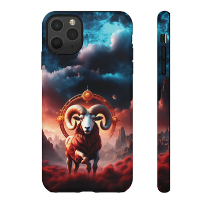 Aries Horoscope Astrology Tough Case for iPhone Samsung Galaxy and Google Pixel Phones, Phone Case, JSCHAFFA.com