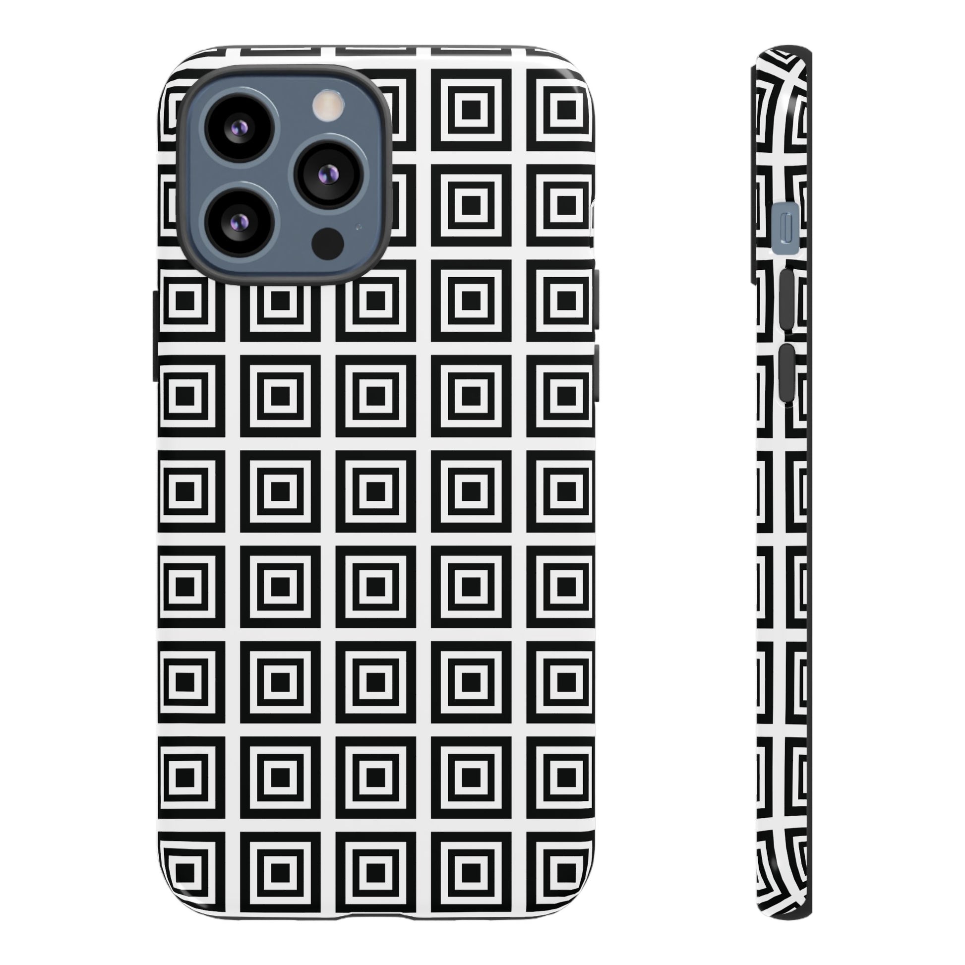 Cute Square Black and With Tough Phone Case, Phone Case, JSCHAFFA.com