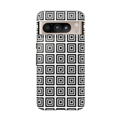 Cute Square Black and With Tough Phone Case, Phone Case, JSCHAFFA.com