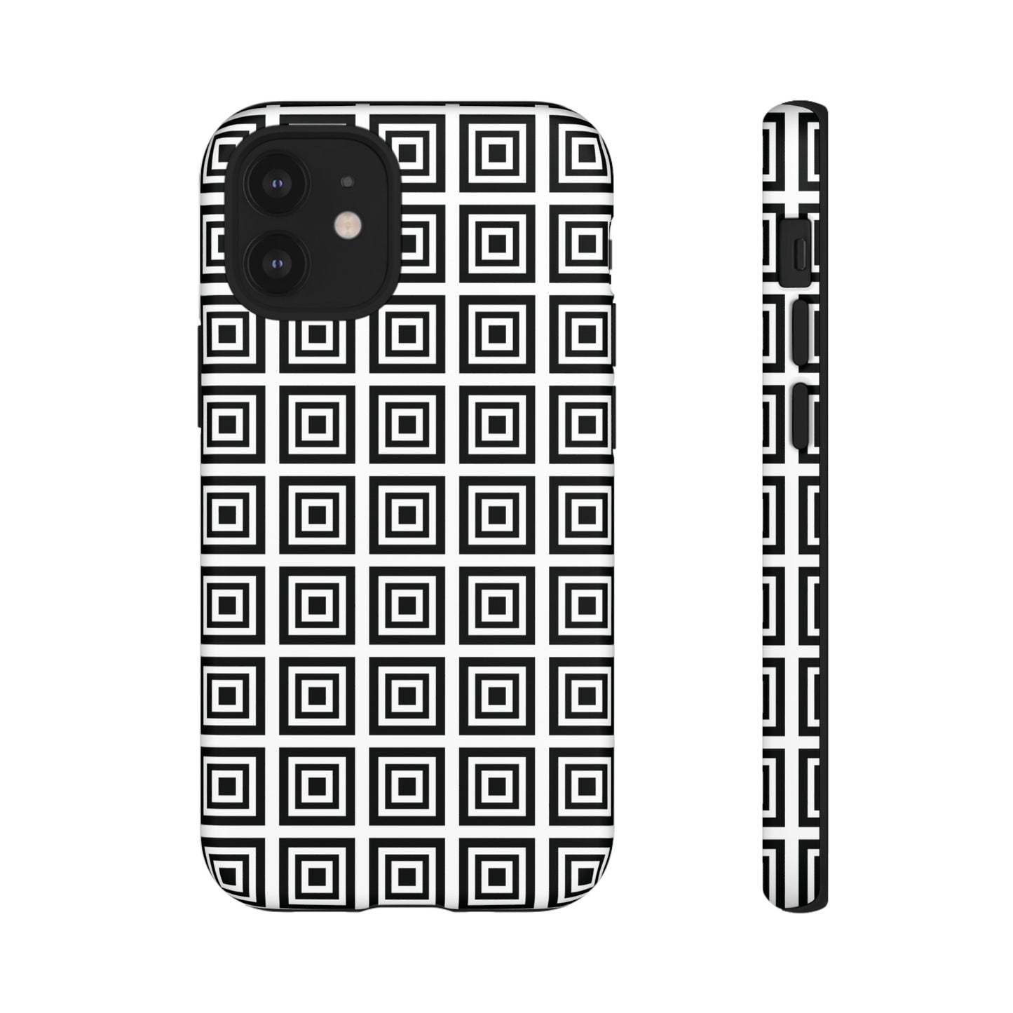 Cute Square Black and With Tough Phone Case, Phone Case, JSCHAFFA.com