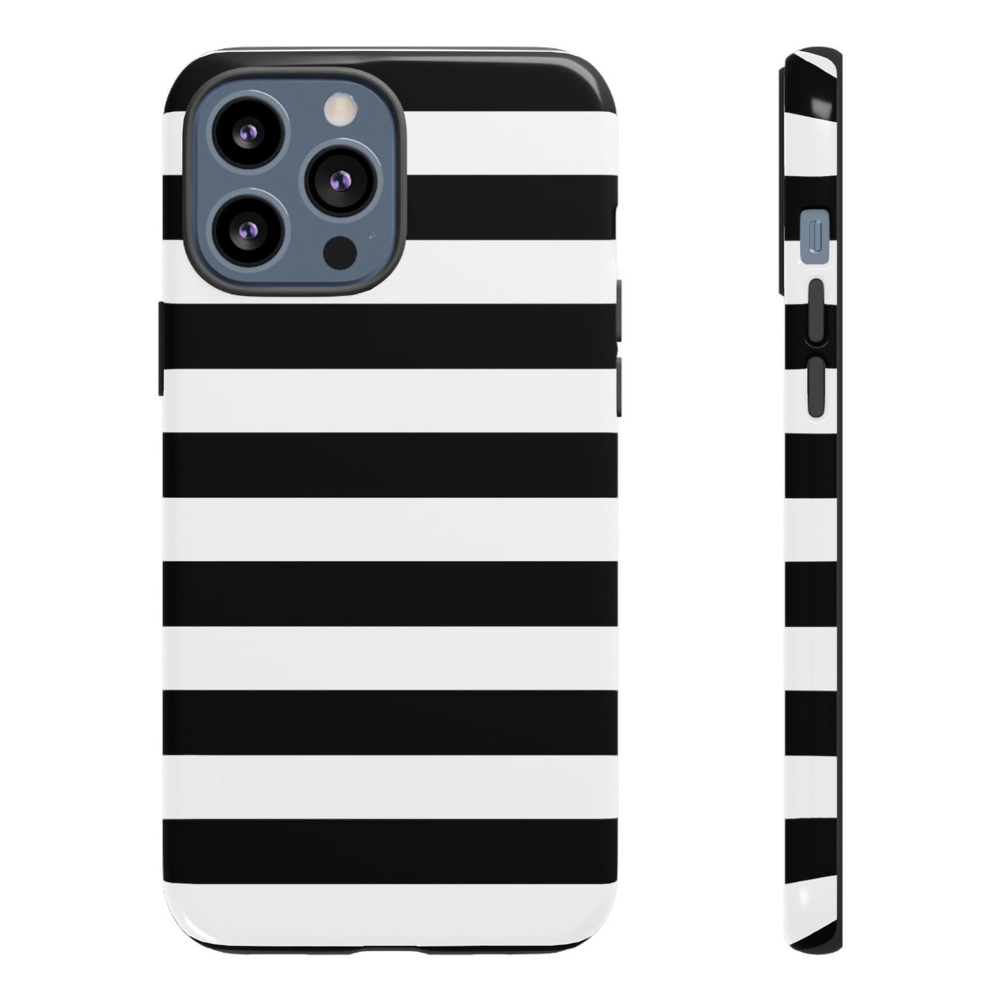 Black and White Stripe Tough Phone Case, Phone Case, JSCHAFFA.com