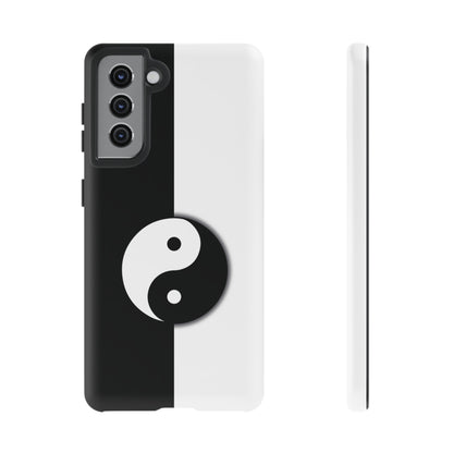 Yin Yang Black and White Tough Phone Case for iPhone, Google, Samsung Phones, Phone Case, JSCHAFFA.com