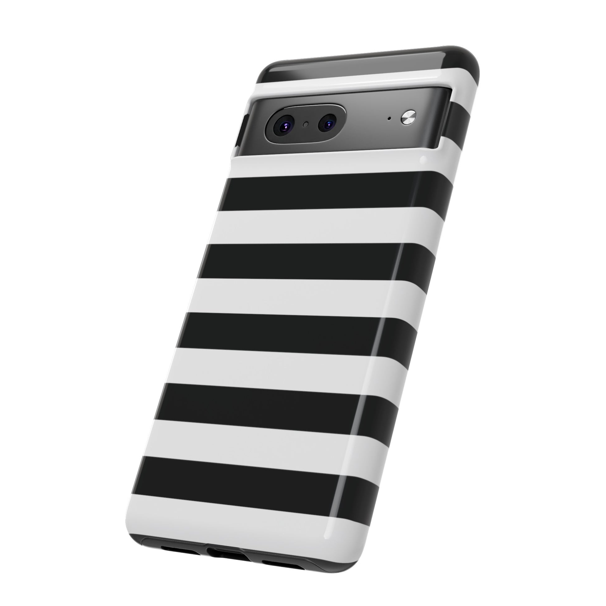 Black and White Stripe Tough Phone Case, Phone Case, JSCHAFFA.com