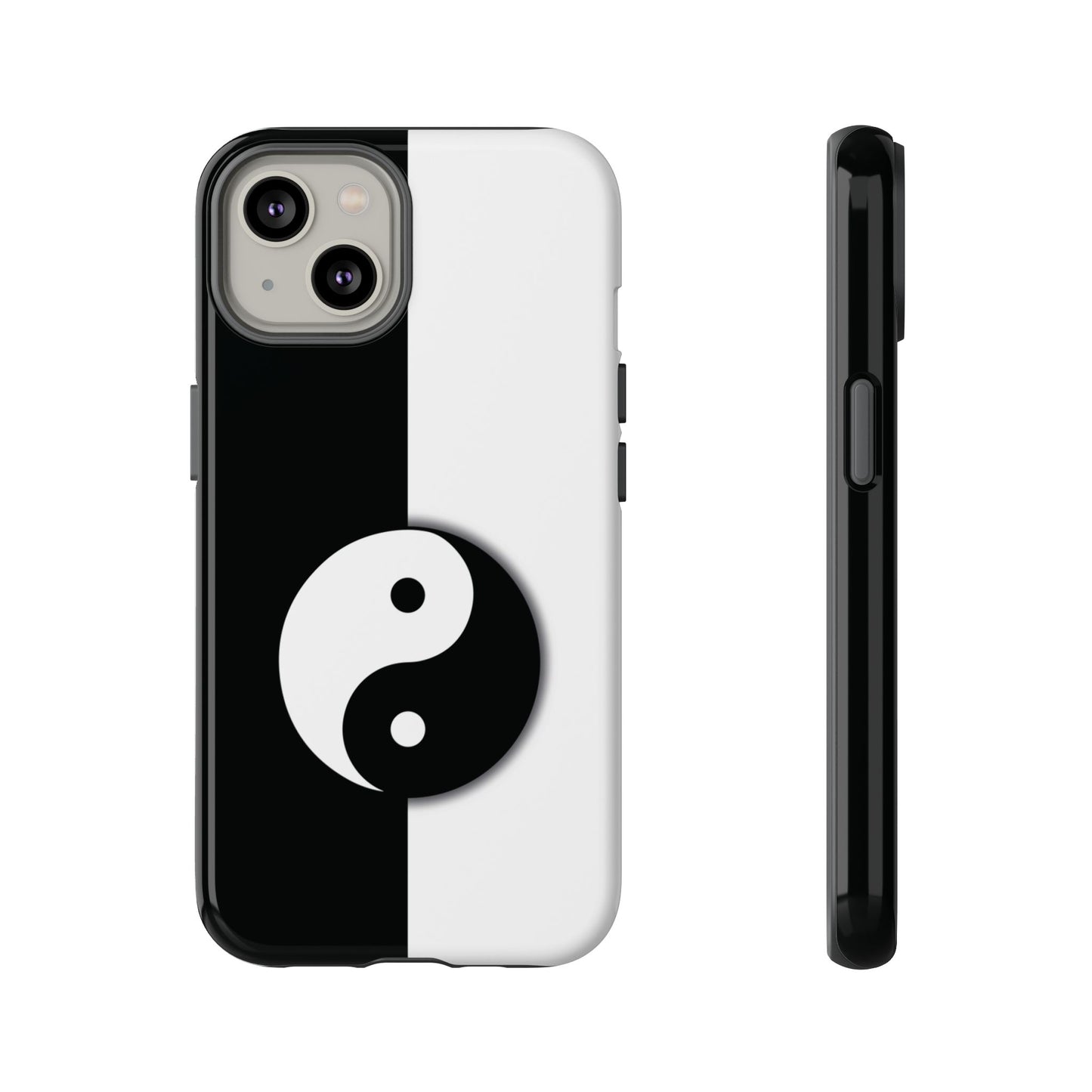 Yin Yang Black and White Tough Phone Case for iPhone, Google, Samsung Phones