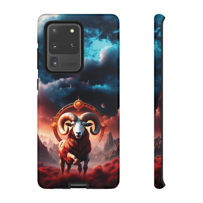 Aries Horoscope Astrology Tough Case for iPhone Samsung Galaxy and Google Pixel Phones, Phone Case, JSCHAFFA.com