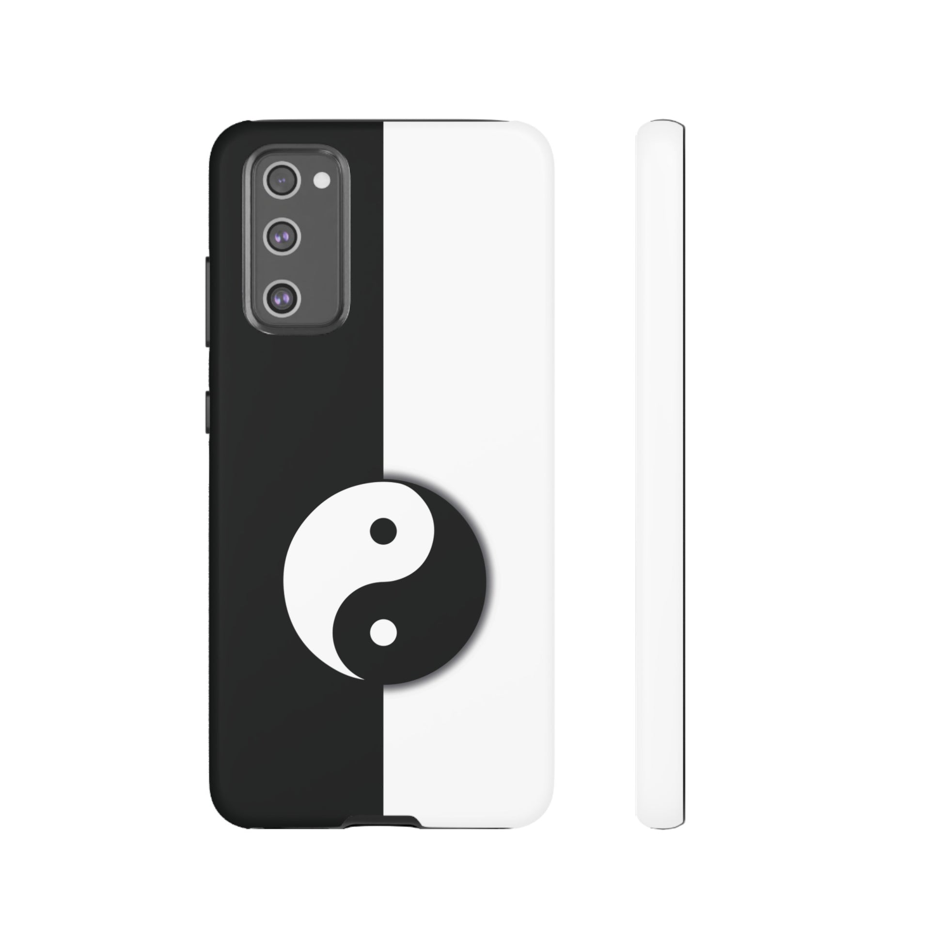 Yin Yang Black and White Tough Phone Case for iPhone, Google, Samsung Phones, Phone Case, JSCHAFFA.com