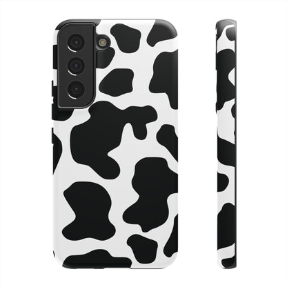 Black Cow print Phone Case iPhone Samsung Google