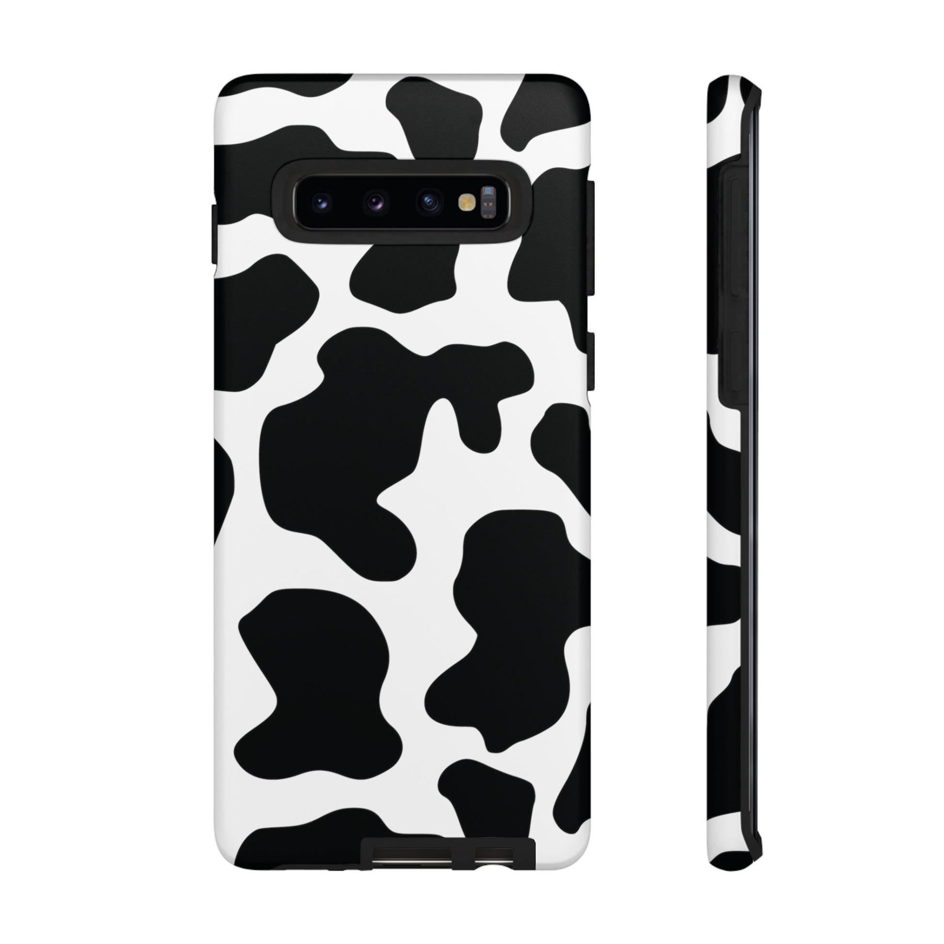 Black Cow print Phone Case iPhone Samsung Google, Phone Case, JSCHAFFA.com