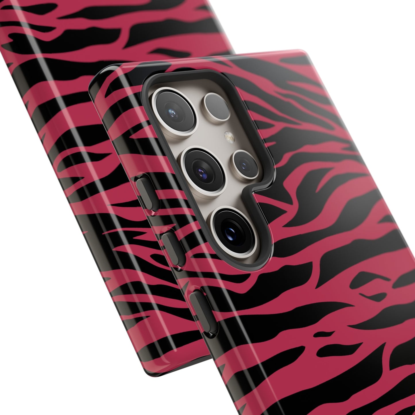 Viva Magenta Cute Wild Tiger Print Pattern Tough Phone Case, Phone Case, JSCHAFFA.com