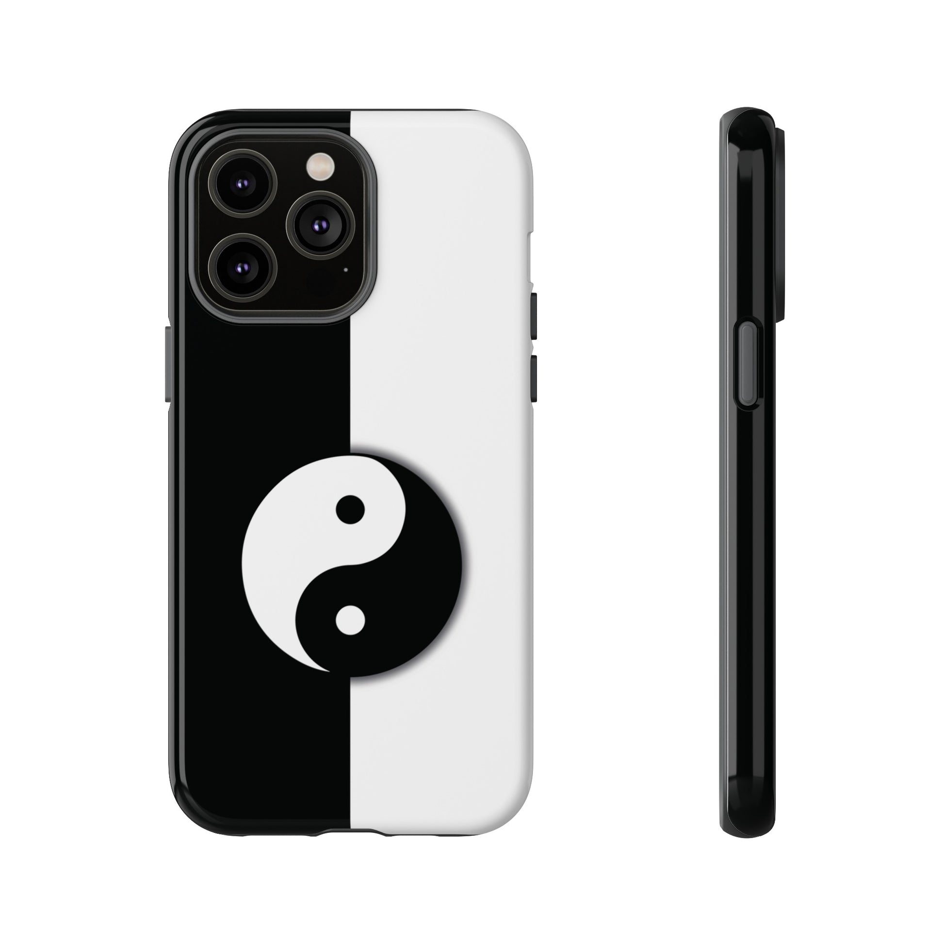 Yin Yang Black and White Tough Phone Case for iPhone, Google, Samsung Phones, Phone Case, JSCHAFFA.com