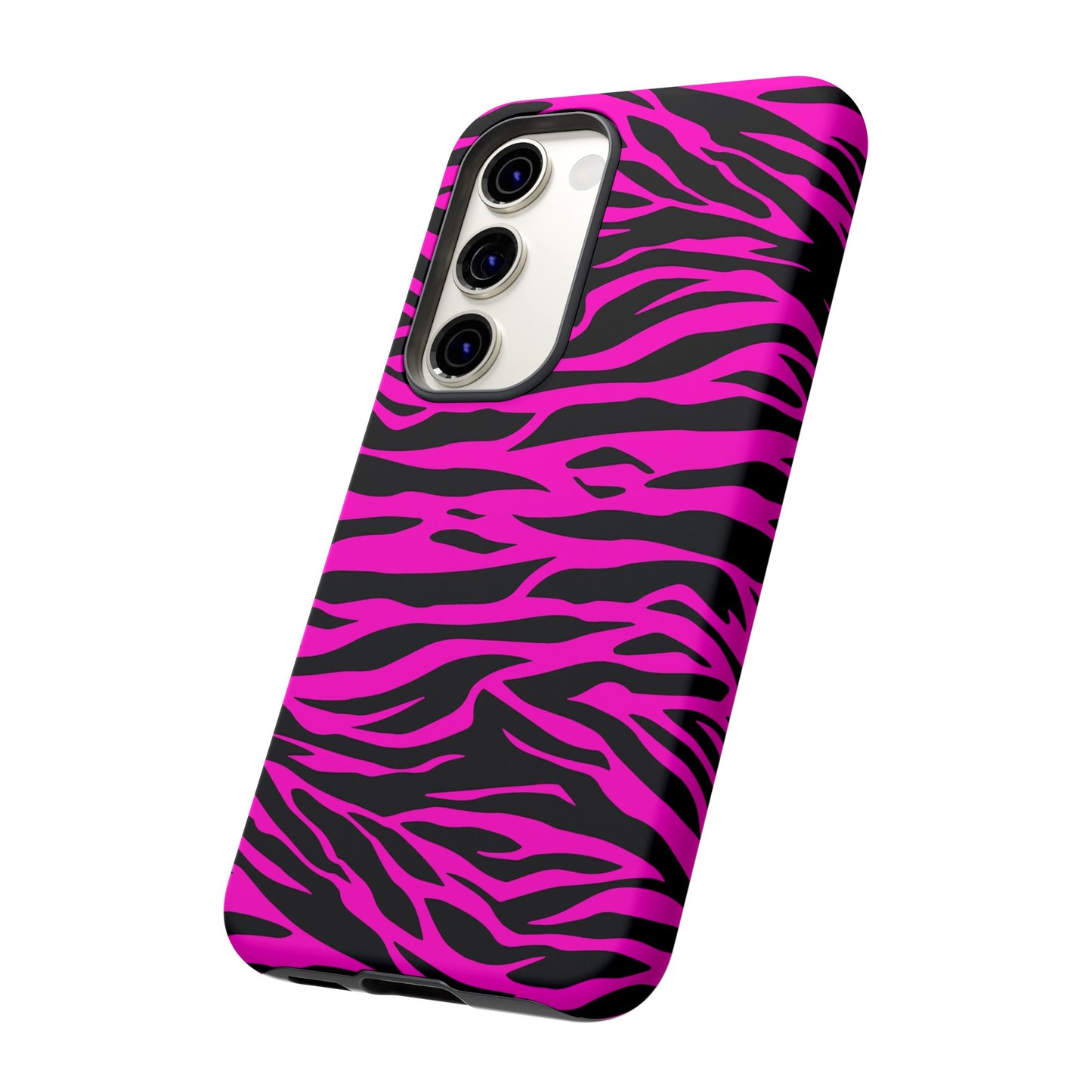 Pink Phone Case Tough Tiger Print, Mobile Phone Case, JSCHAFFA.com