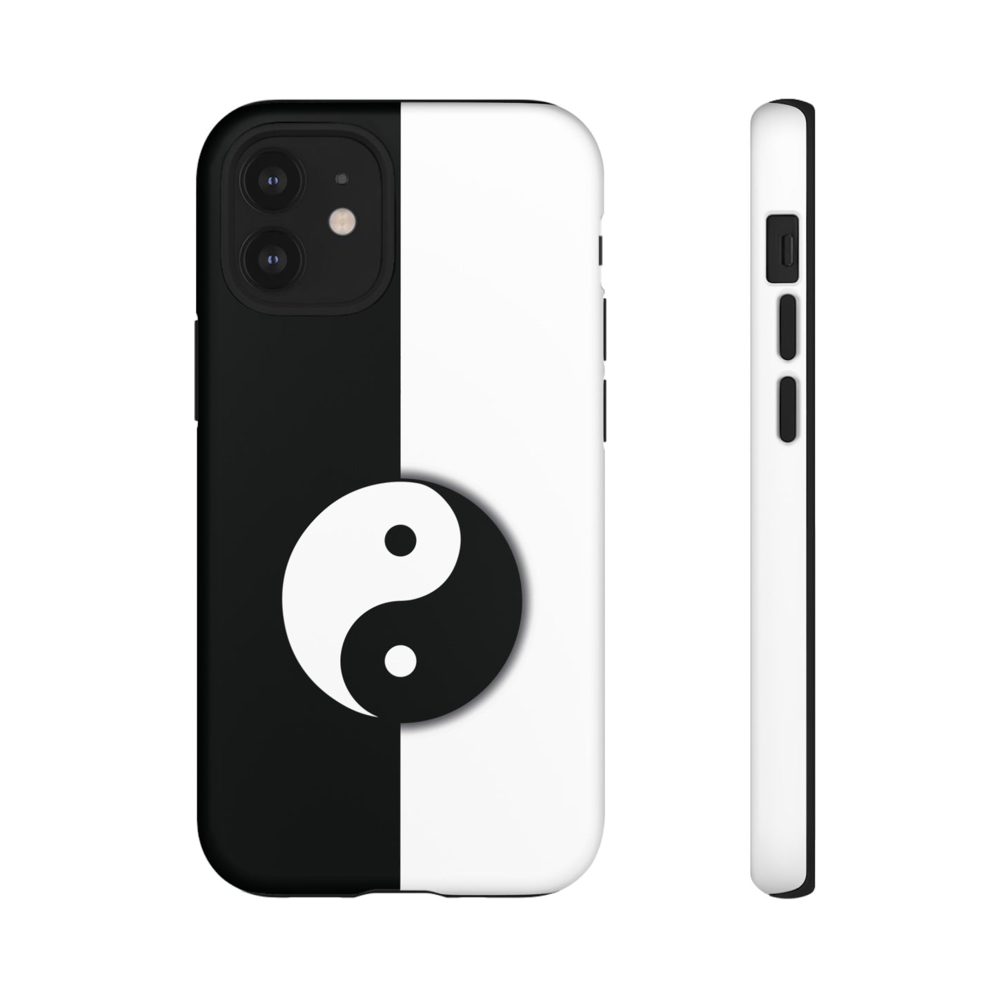 Yin Yang Black and White Tough Phone Case for iPhone, Google, Samsung Phones, Phone Case, JSCHAFFA.com