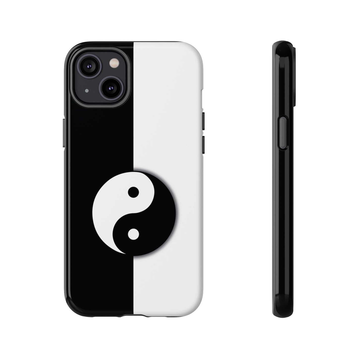 Yin Yang Black and White Tough Phone Case for iPhone, Google, Samsung Phones, Phone Case, JSCHAFFA.com