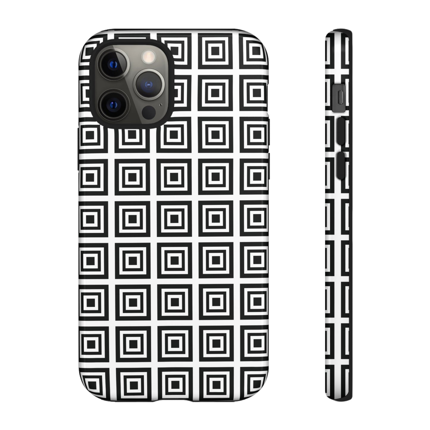 Cute Square Black and With Tough Phone Case, Phone Case, JSCHAFFA.com