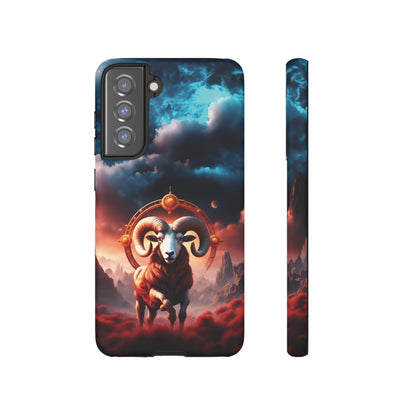 Aries Horoscope Astrology Tough Case for iPhone Samsung Galaxy and Google Pixel Phones, Phone Case, JSCHAFFA.com