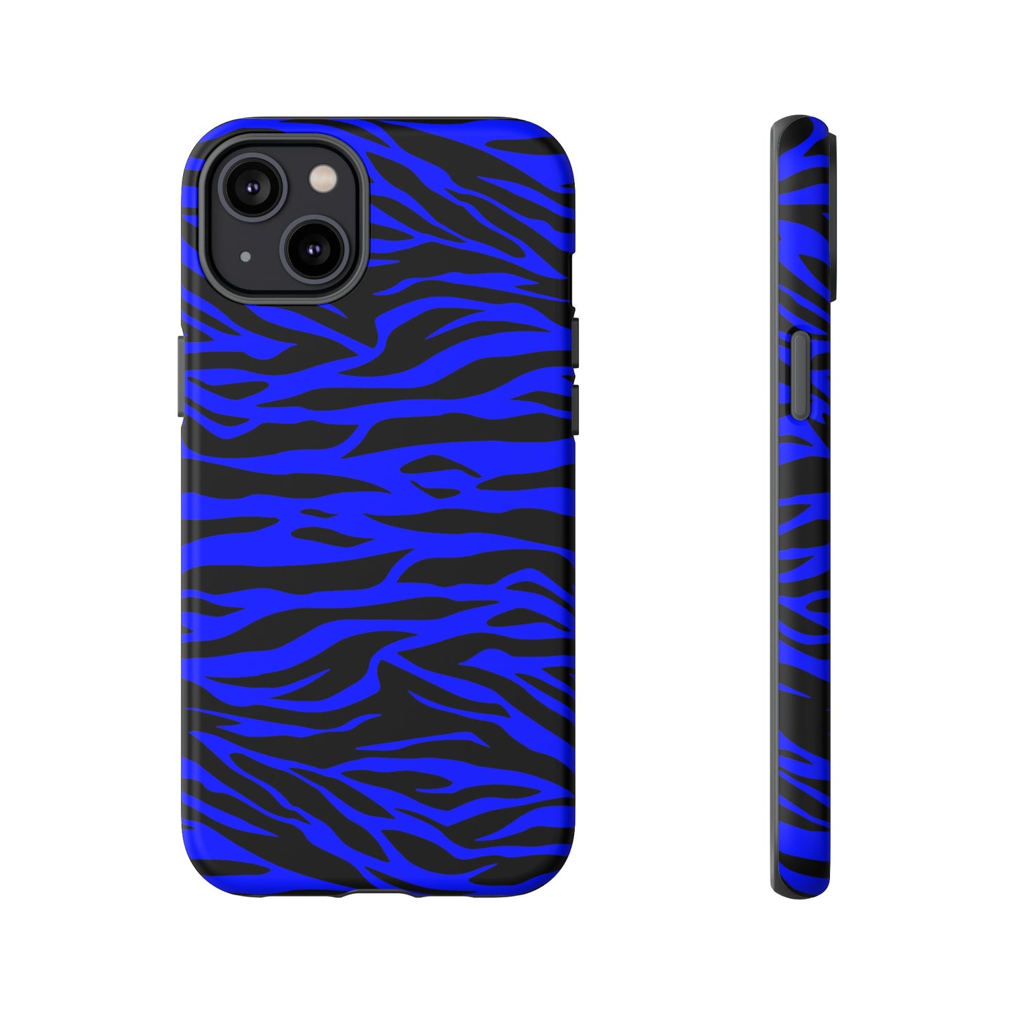 Blue Wild Tiger Print Pattern Tough Phone Case To protect your Phone, Phone Case, JSCHAFFA.com