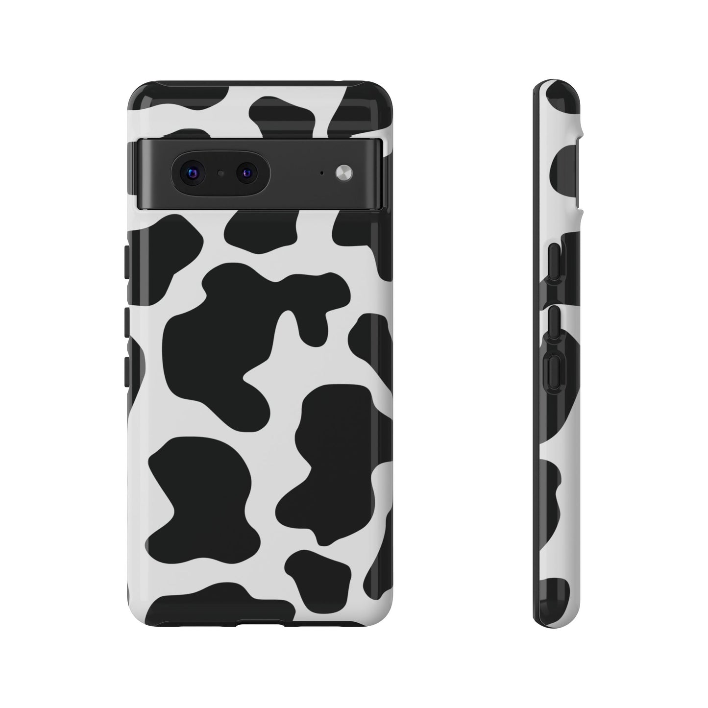 Black Cow print Phone Case iPhone Samsung Google