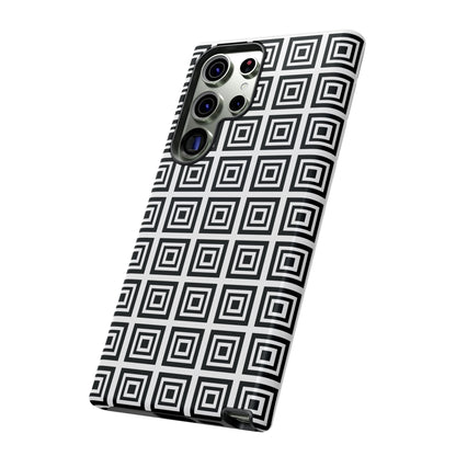 Cute Square Black and With Tough Phone Case