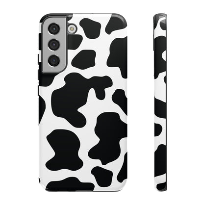 Black Cow print Phone Case iPhone Samsung Google