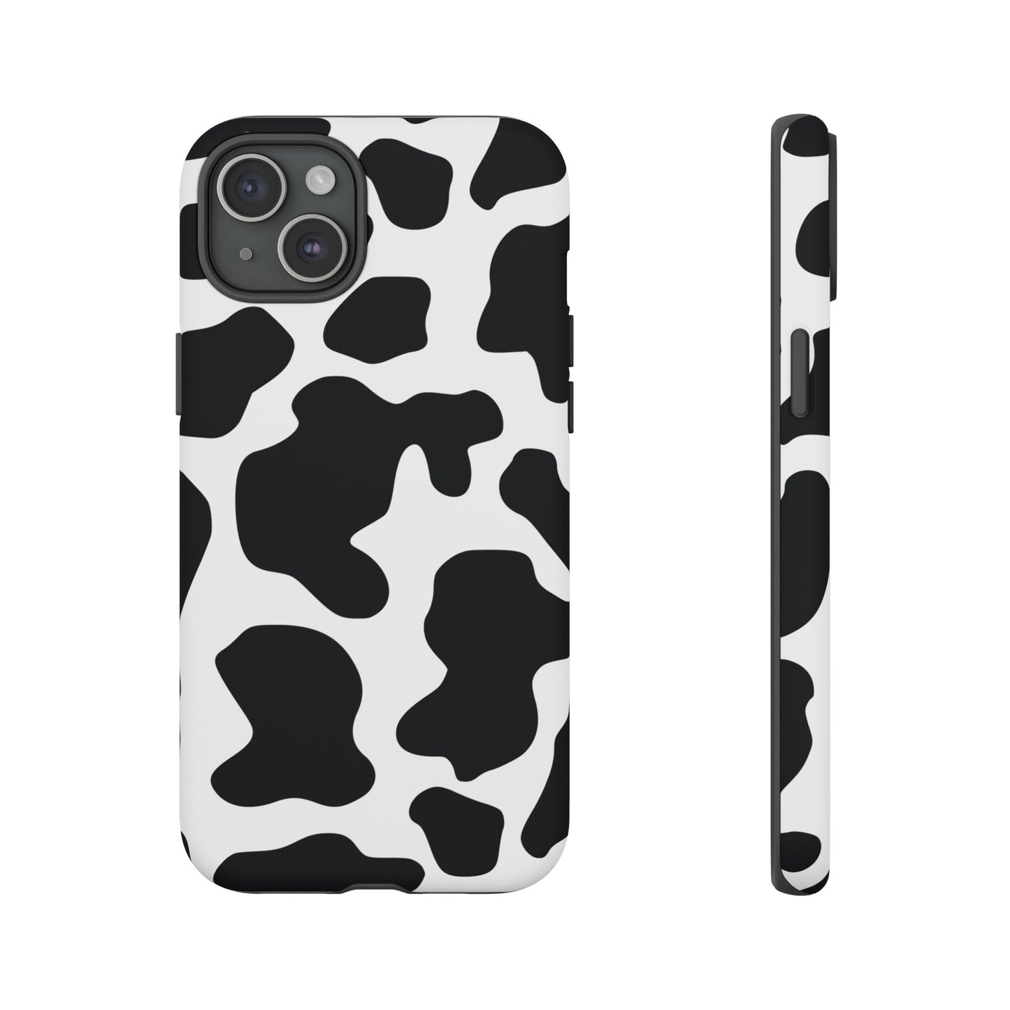 Black Cow print Phone Case iPhone Samsung Google