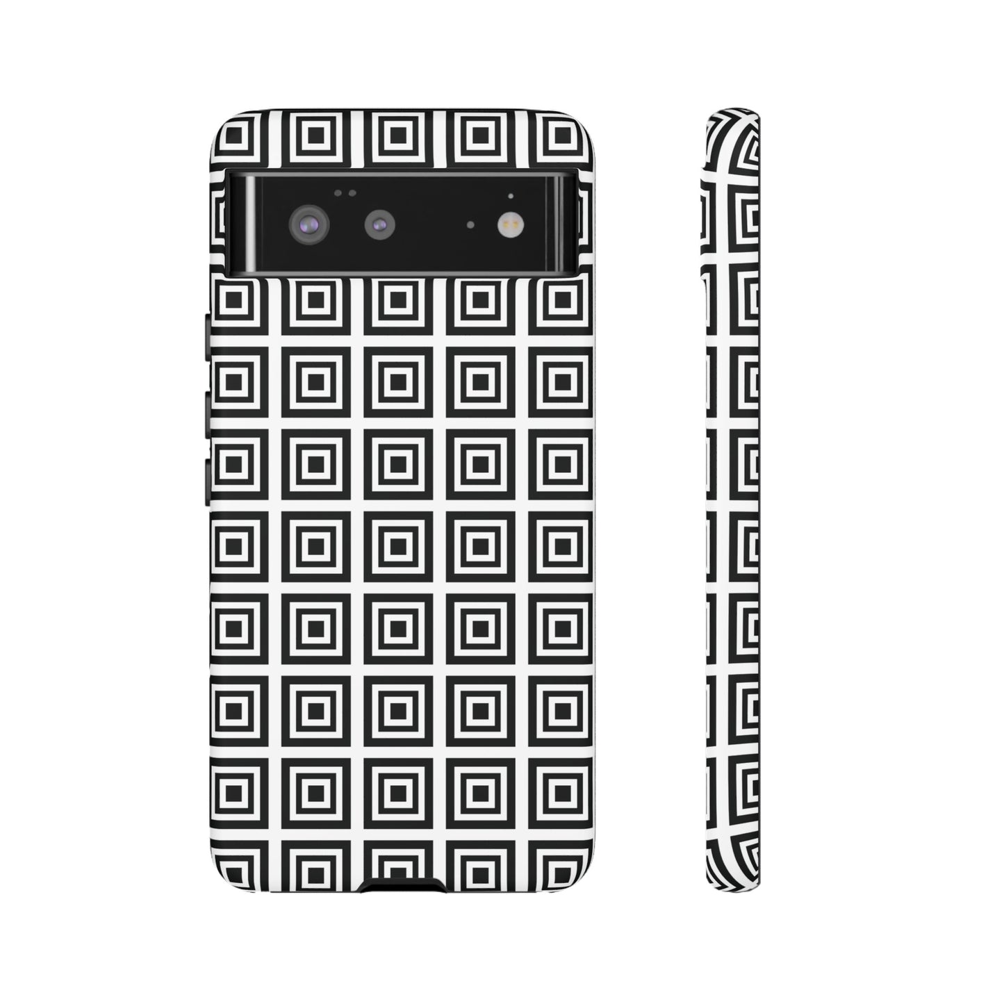 Cute Square Black and With Tough Phone Case, Phone Case, JSCHAFFA.com