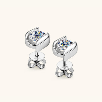 Affordable Luxury Fashion High-grade Moissanite Stud Earrings For Women Earring JSCHAFFA.com