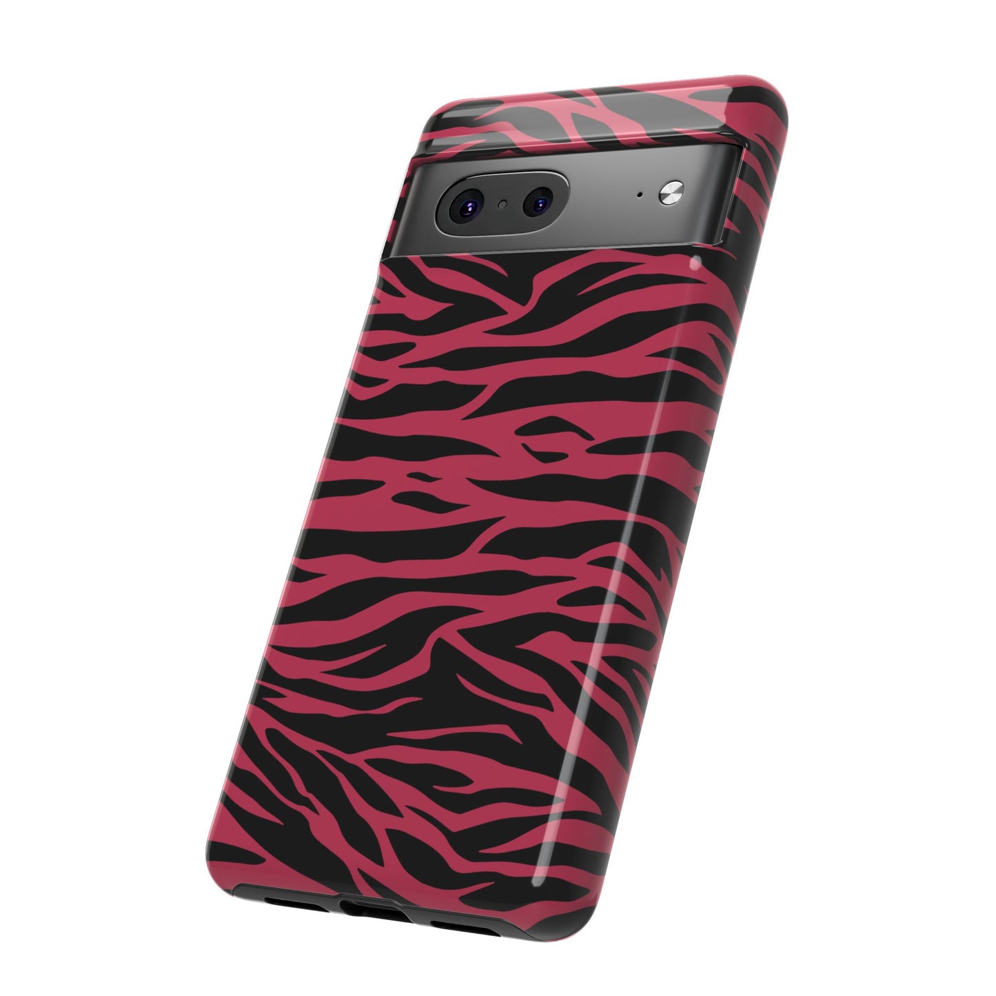 Viva Magenta Cute Wild Tiger Print Pattern Tough Phone Case