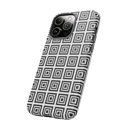 Cute Square Black and With Tough Phone Case, Phone Case, JSCHAFFA.com