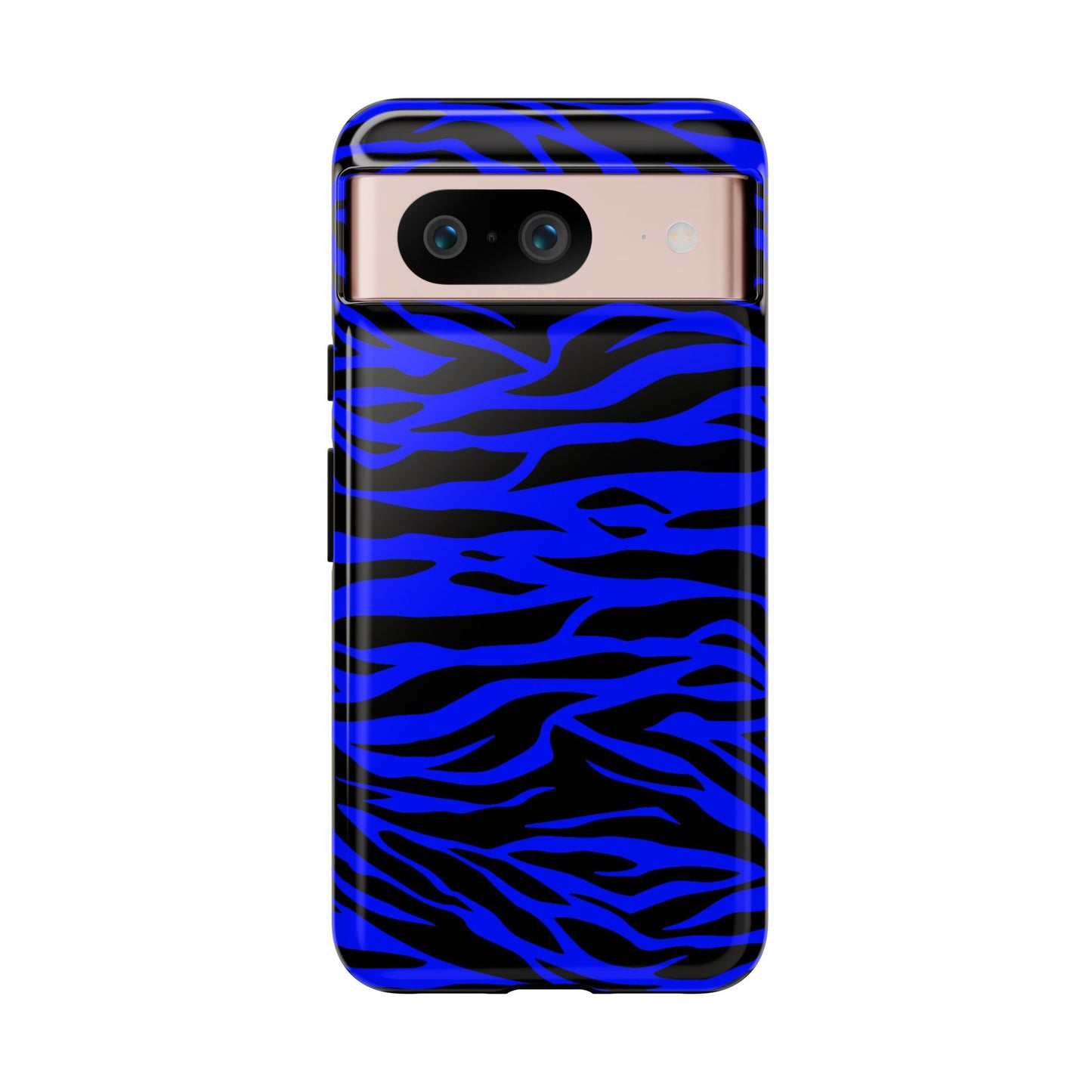 Blue Wild Tiger Print Pattern Tough Phone Case To protect your Phone