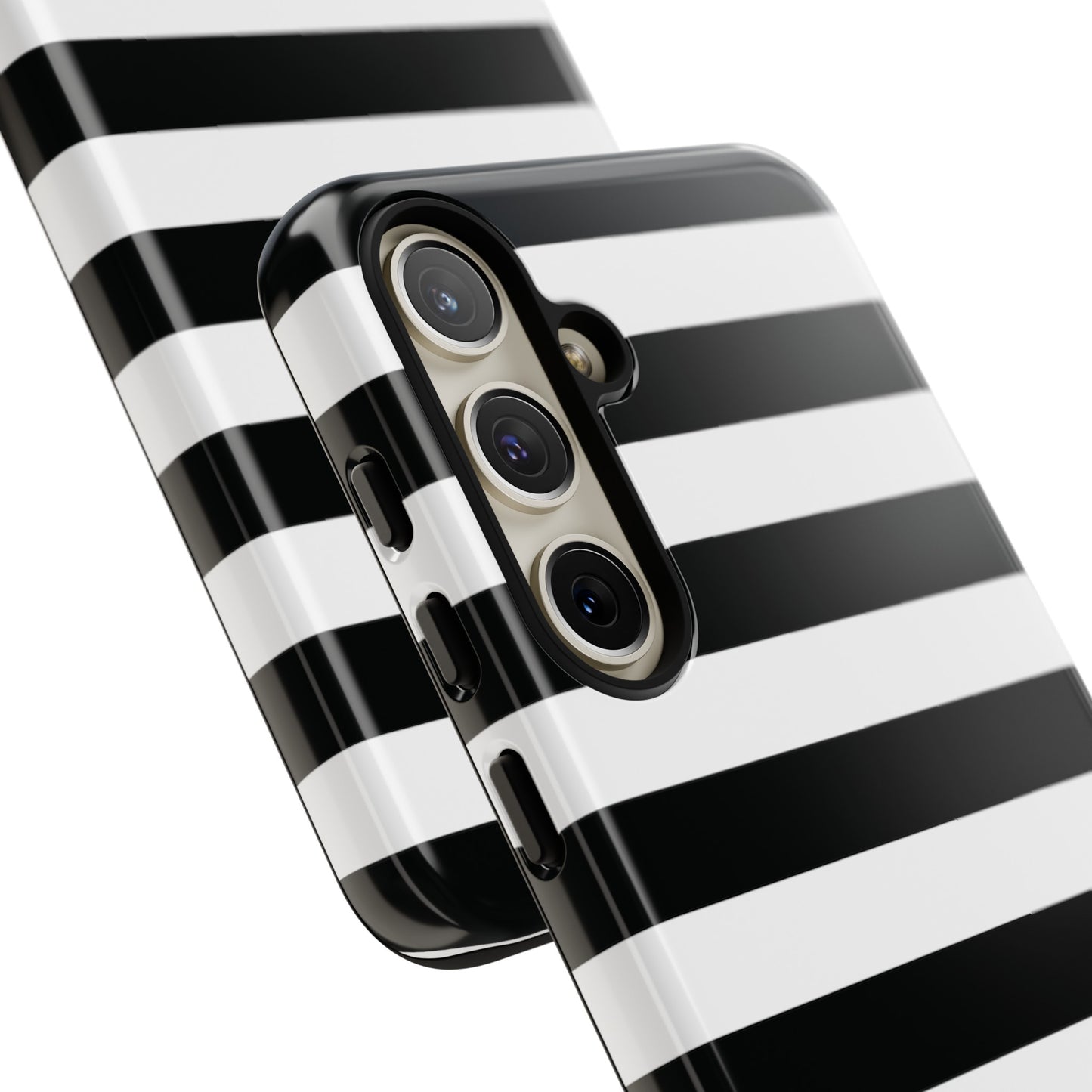 Black and White Stripe Tough Phone Case, Phone Case, JSCHAFFA.com