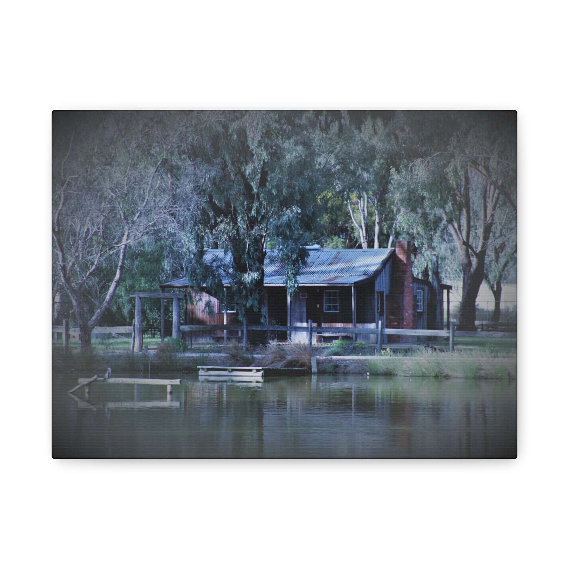 Home Sweet Home by the Lake Photography Wall Art Canvas 1.25 Depth Matte Canvas at JSCHAFFA.com