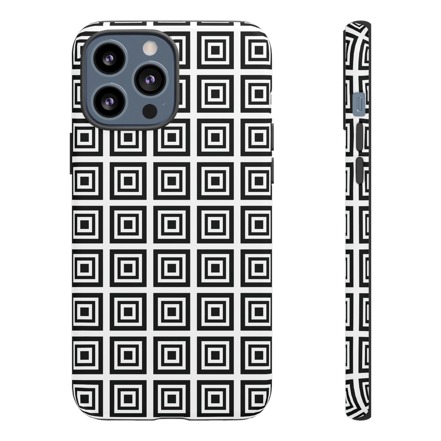 Cute Square Black and With Tough Phone Case, Phone Case, JSCHAFFA.com