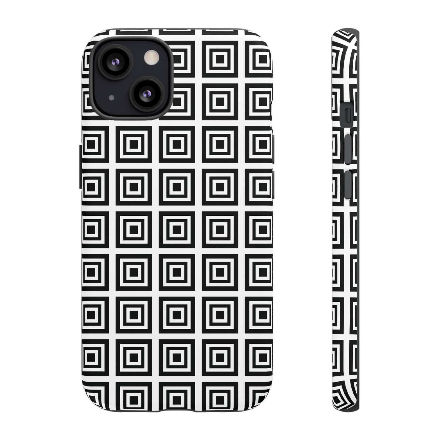 Cute Square Black and With Tough Phone Case, Phone Case, JSCHAFFA.com