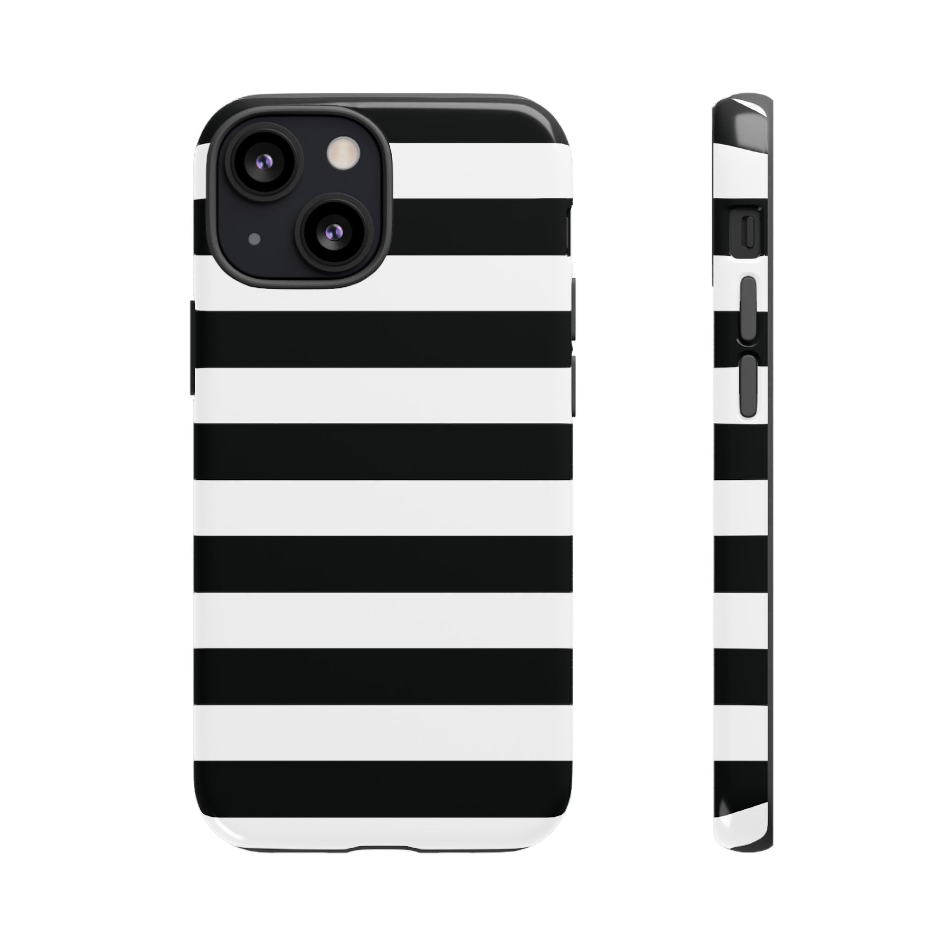 Black and White Stripe Tough Phone Case, Phone Case, JSCHAFFA.com