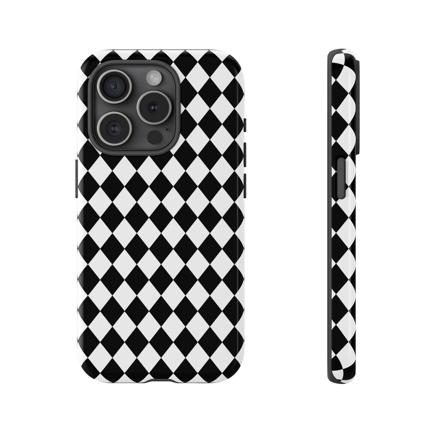 White and Black Dimond Tough phone Case Cover | iPhone | Google | Samsung, Phone Case, JSCHAFFA.com