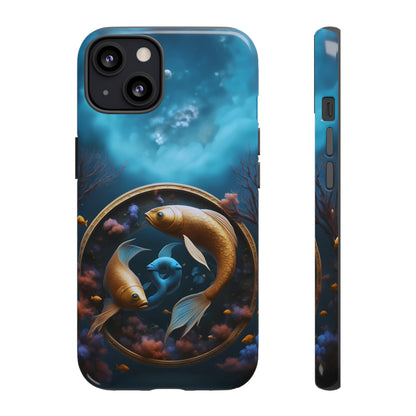 Pisces Horoscope Tough Phone Case for iPhone Google Samsung, Phone Case, JSCHAFFA.com