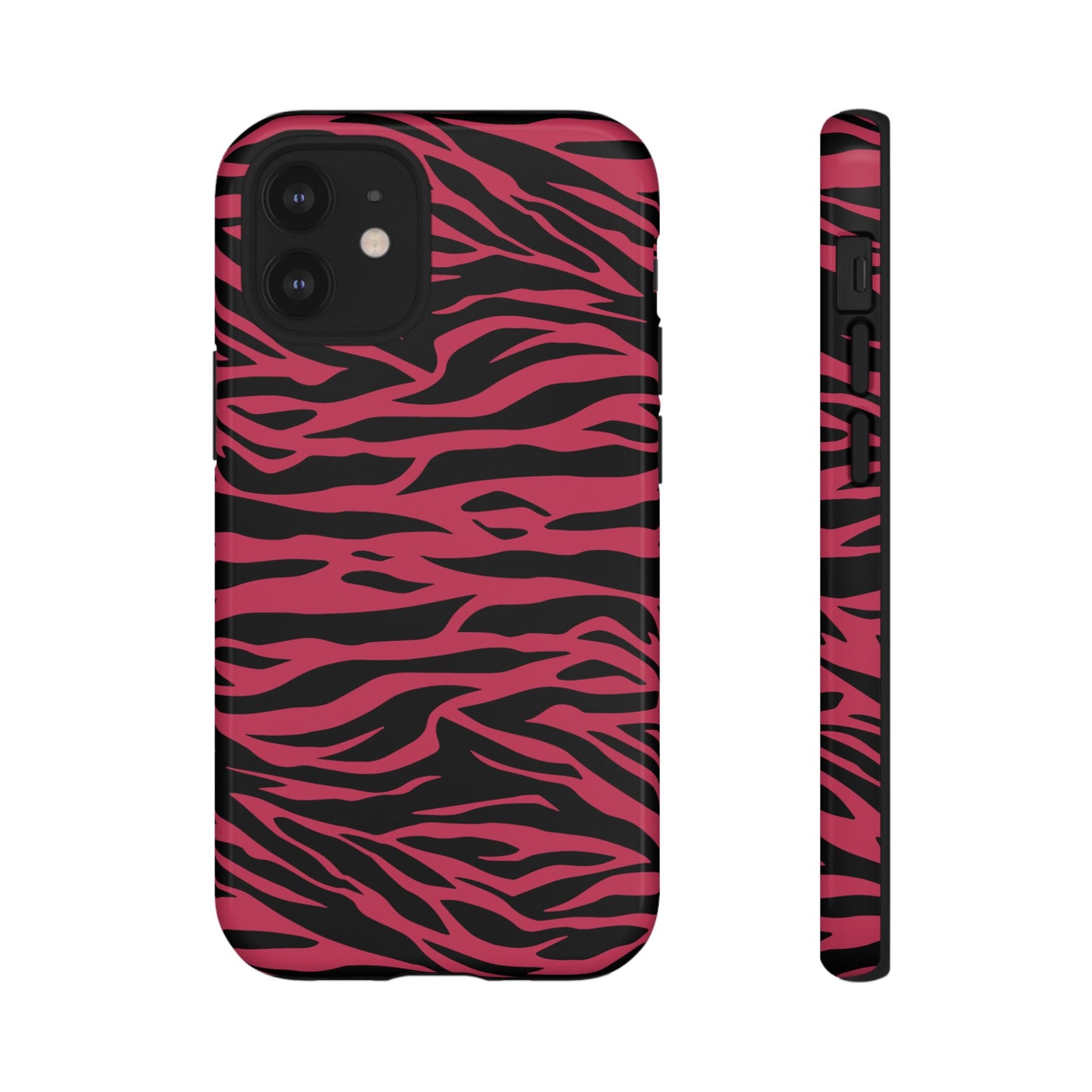 Viva Magenta Cute Wild Tiger Print Pattern Tough Phone Case