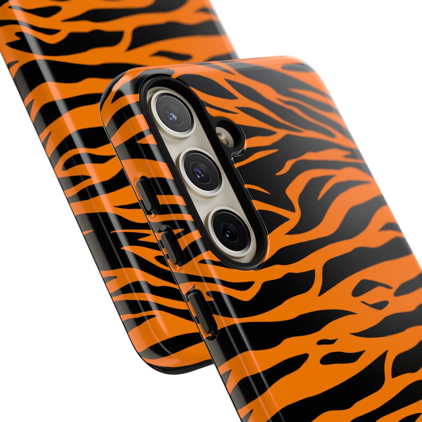 Orange Cute Wild Tiger Print Pattern Tough Phone Case., Phone Case, JSCHAFFA.com