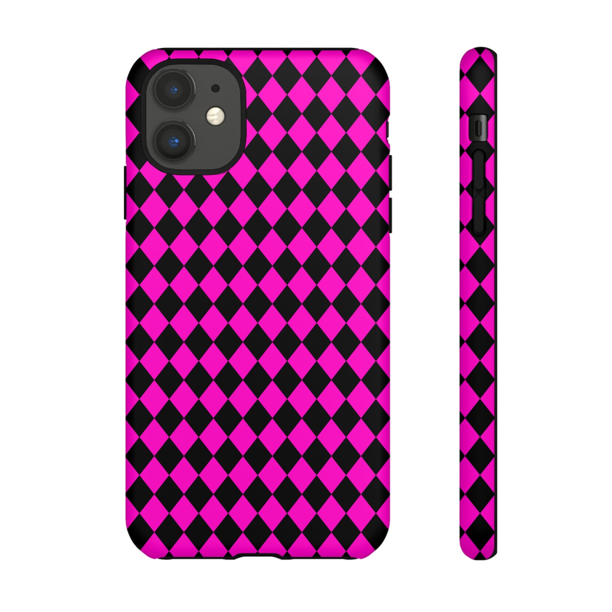 Pink Black Dimond Tough phone Case Cover | iPhone | Google | Samsung, Phone Case, JSCHAFFA.com