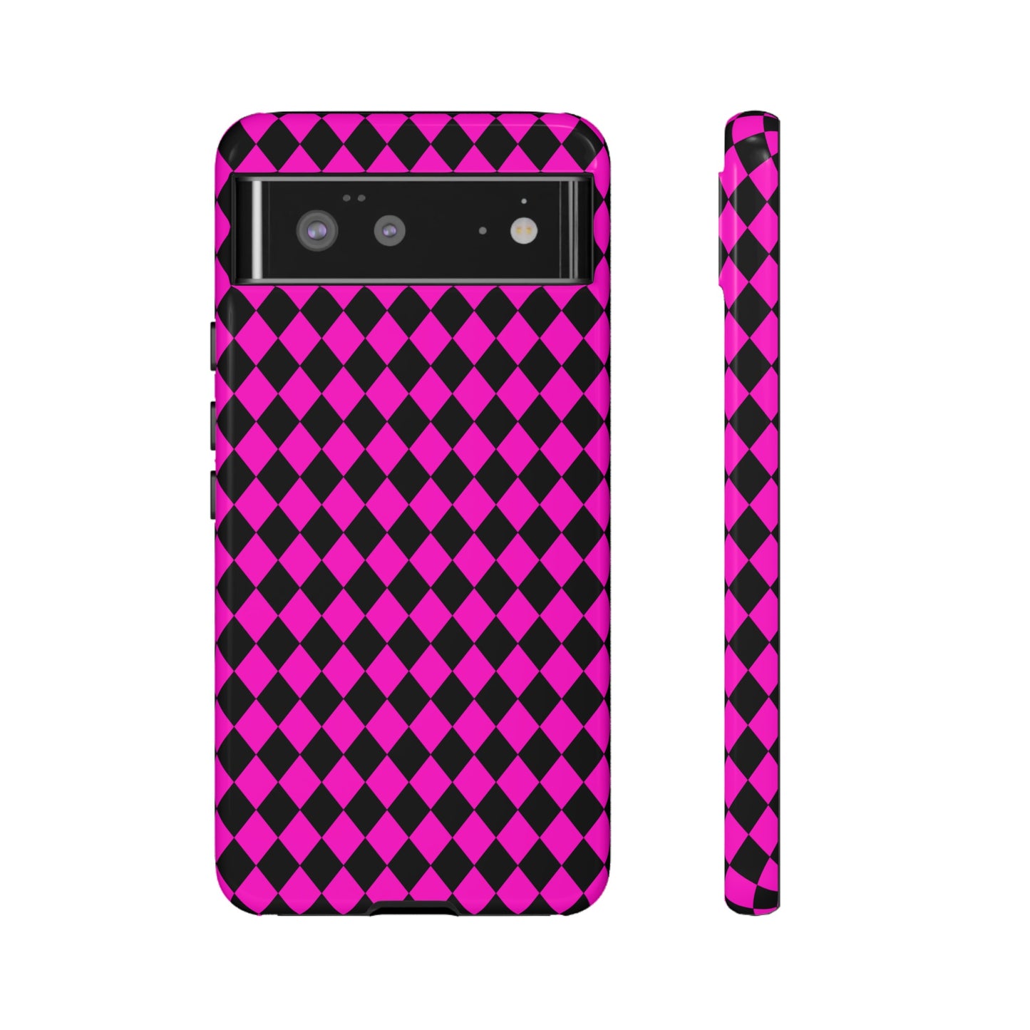 Pink Black Dimond Tough phone Case Cover | iPhone | Google | Samsung, Phone Case, JSCHAFFA.com