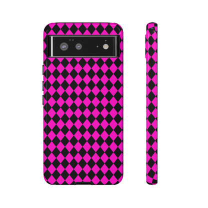 Pink Black Dimond Tough phone Case Cover | iPhone | Google | Samsung, Phone Case, JSCHAFFA.com