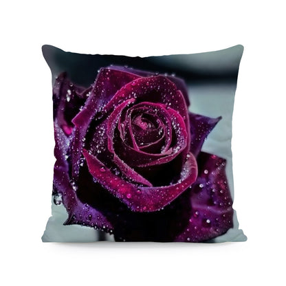 Red Roses Love Super Soft Square Pillow and Cover with Flower Print JSCHAFFA