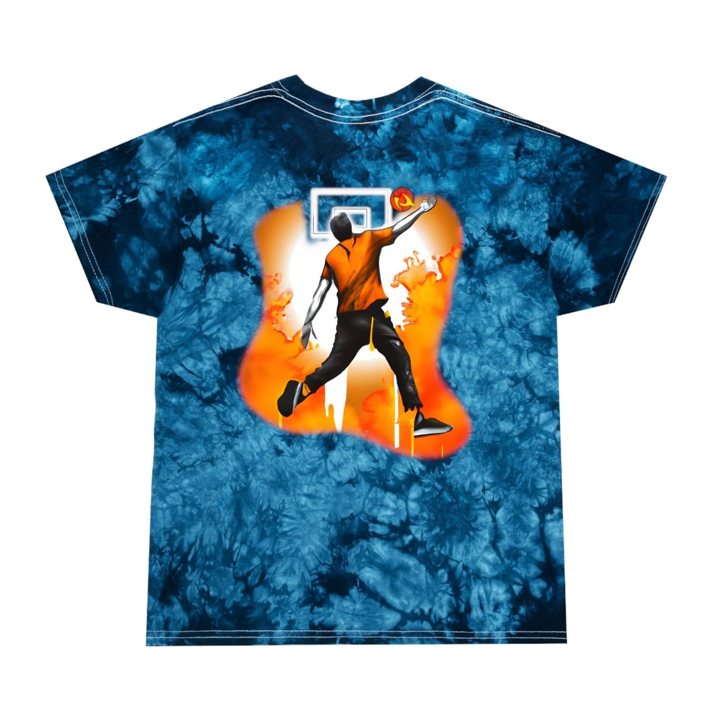 Basketball Slam T-shirt Tie-Dye Tee, Image on back