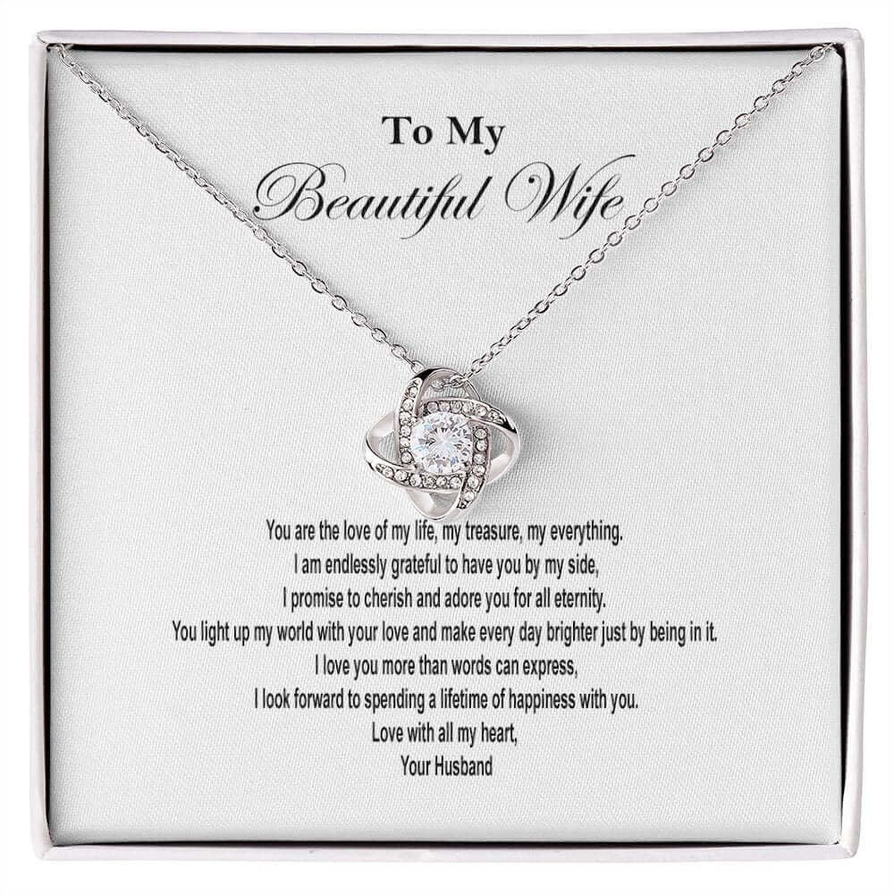 Beautiful Wife Love Knot Necklace