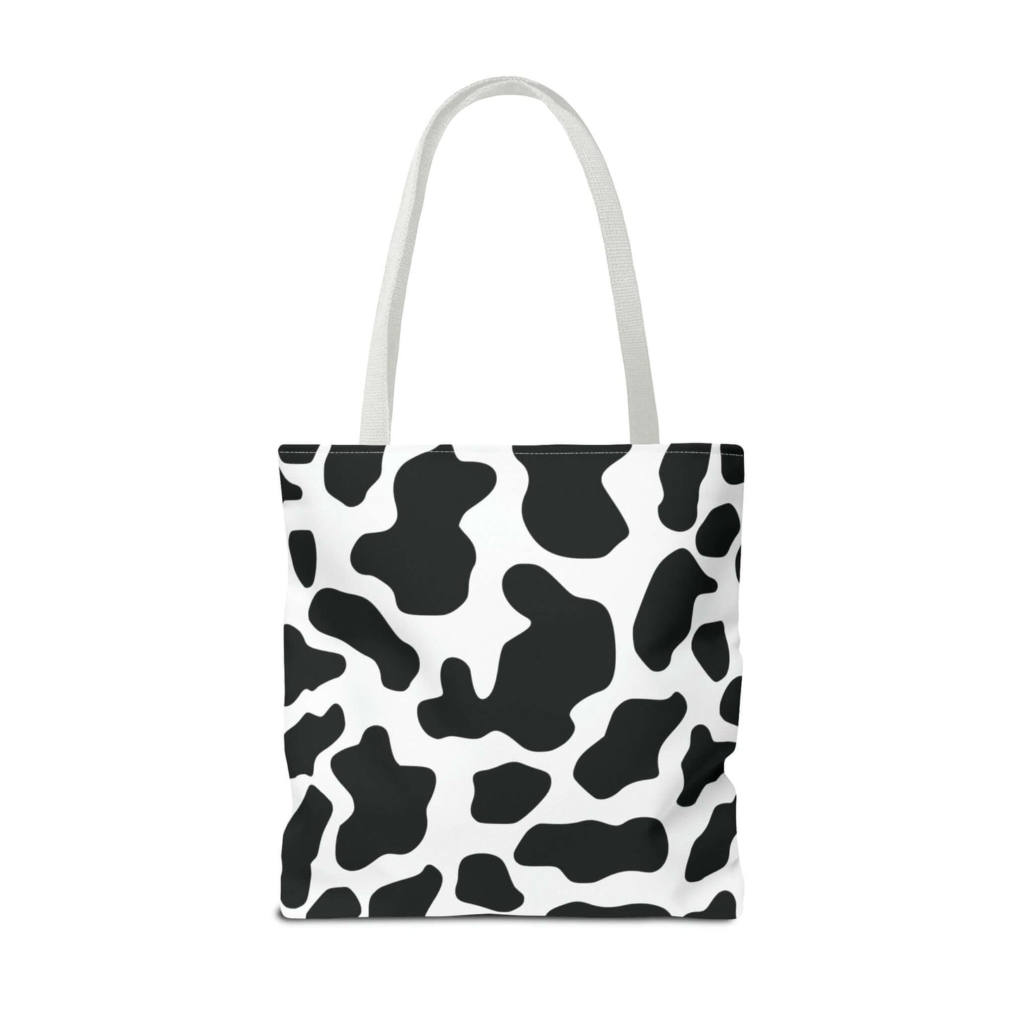 Black and White Cow Print Tote Bag Eco Friendly Cotton Canvas Tote