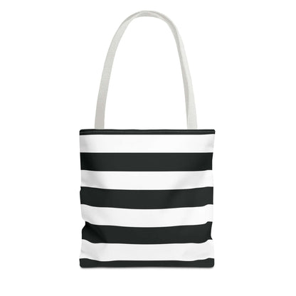 Black and White Shoulder Tote Bag, Stylish Grocery Bag, Chic Beach Tote, Fashionable