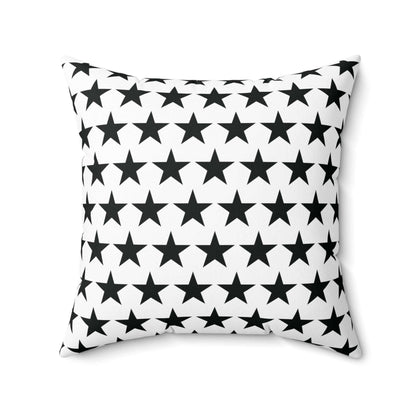 Black Star Movie Kids Square Throw Pillow, Decorative Cushion for All Seasons, Available in Four Sizes