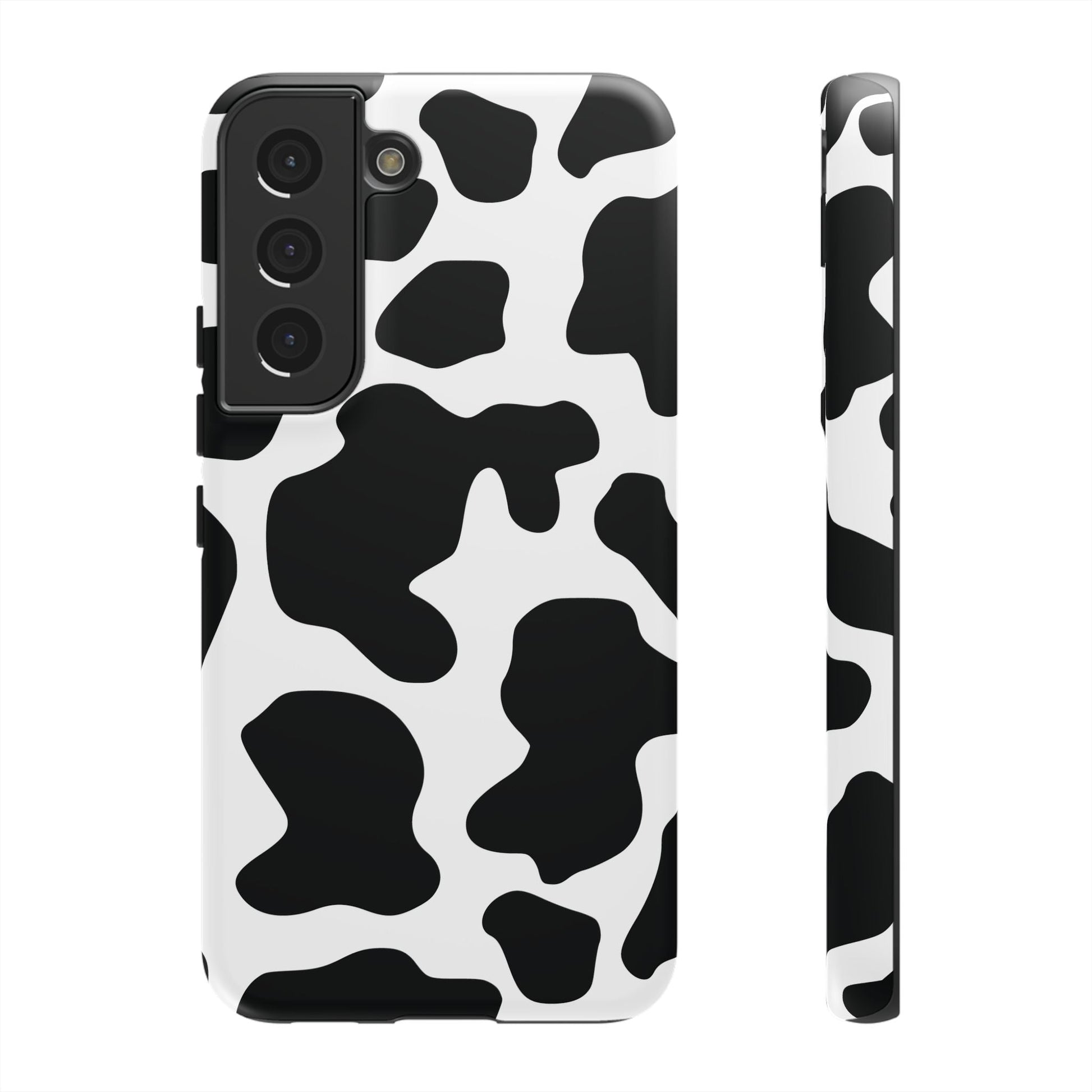 Black Cow print Phone Case iPhone Samsung Google - Samsung Galaxy S22 / Matte
